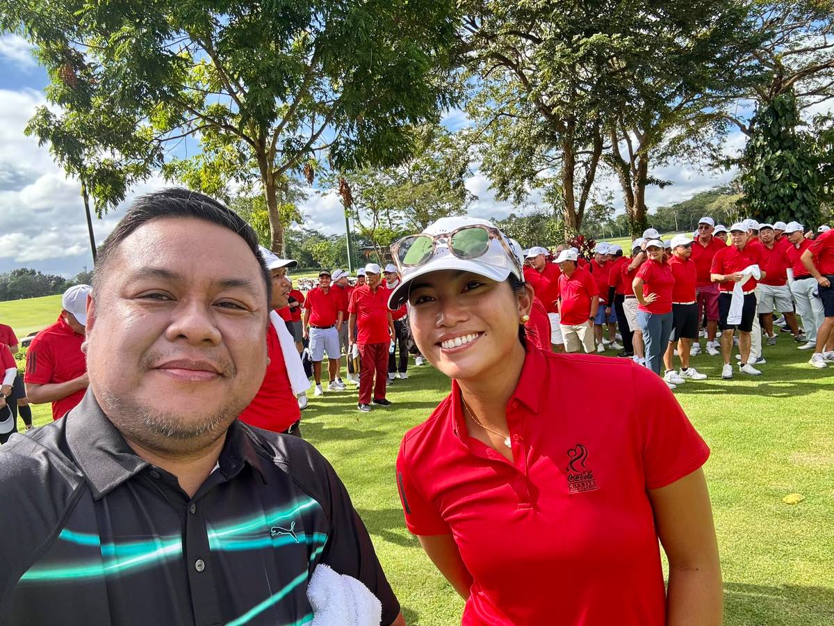 An added bonus: Meeting LPGA player Bianca Pagdanganan.