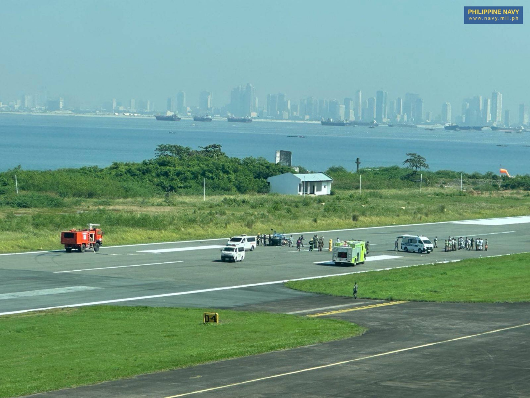 Philippine Navy helicopter crashes at Sangley Airport, no casualties reported