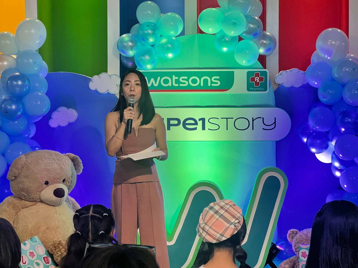 zesther Rodriguez, senior category manager for trading health of Watsons Philippines.