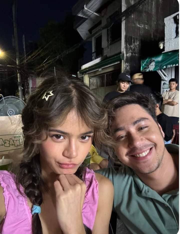Maris Racal and Anthony Jennings at the set of 'And The Breadwinner Is.'