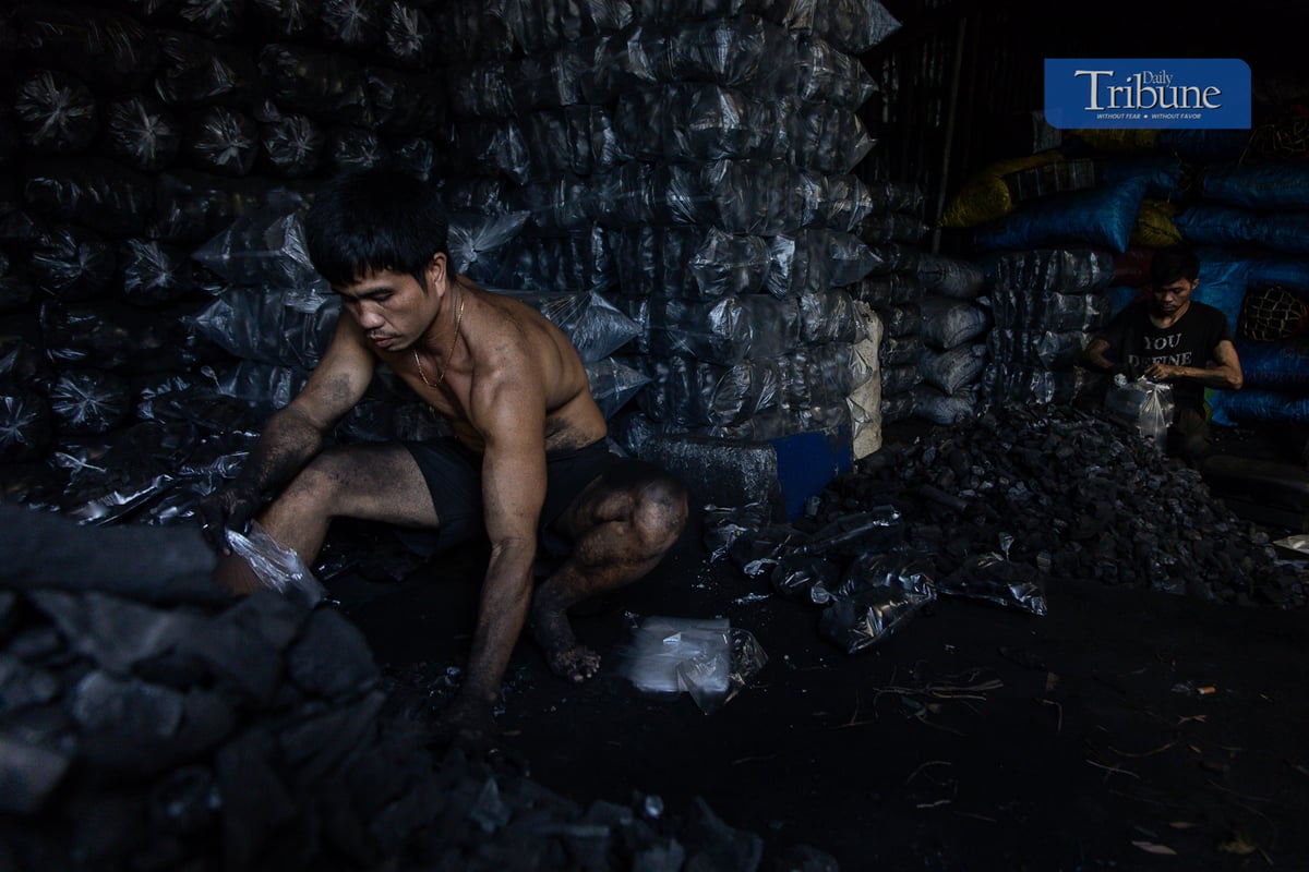 Workers find gold in charcoal