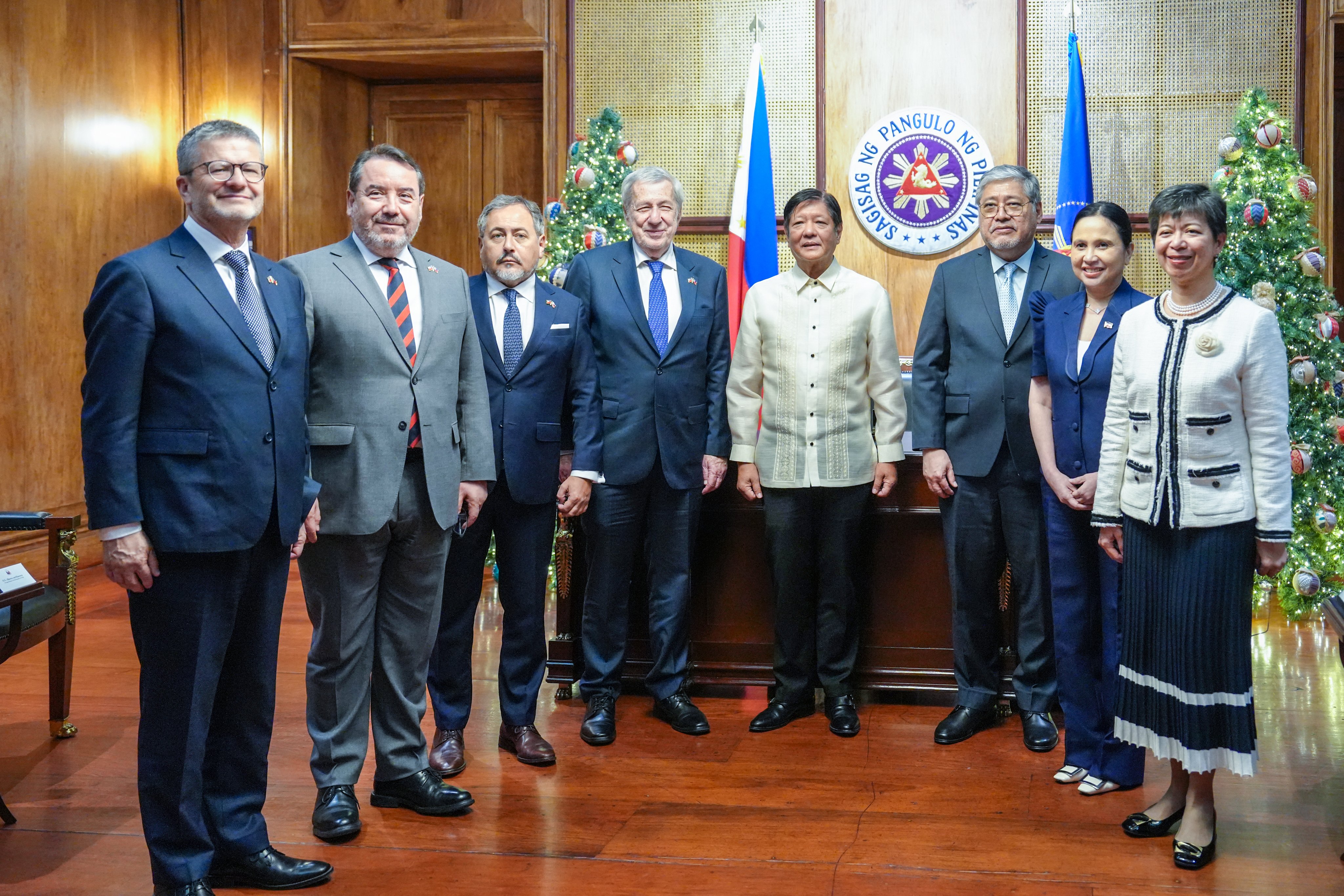 President Ferdinand Marcos Jr. meets with Chile Foreign Minister Alberto van Klaveren. Marcos looks forward to stronger trade and diplomatic ties with Chile especially in the agriculture sector.