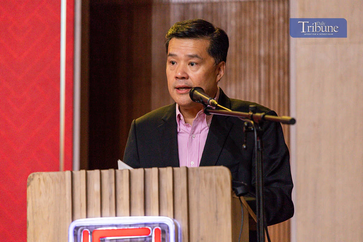 CGHMA President Kelly Sia delivers his speech during the Media MOA Signing Ceremony and Appreciation Day in Manila on Monday, 9 December 2024.