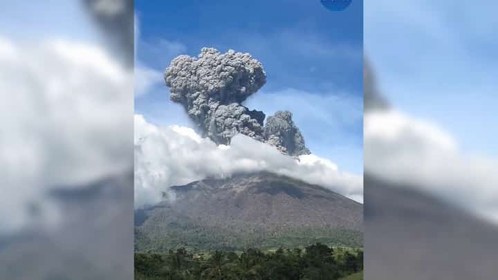KANLAON Volcano erupts on Monday, prompting the raising of Alert Level 3 and the issuance of a notice to airmen to avoid its airspace.