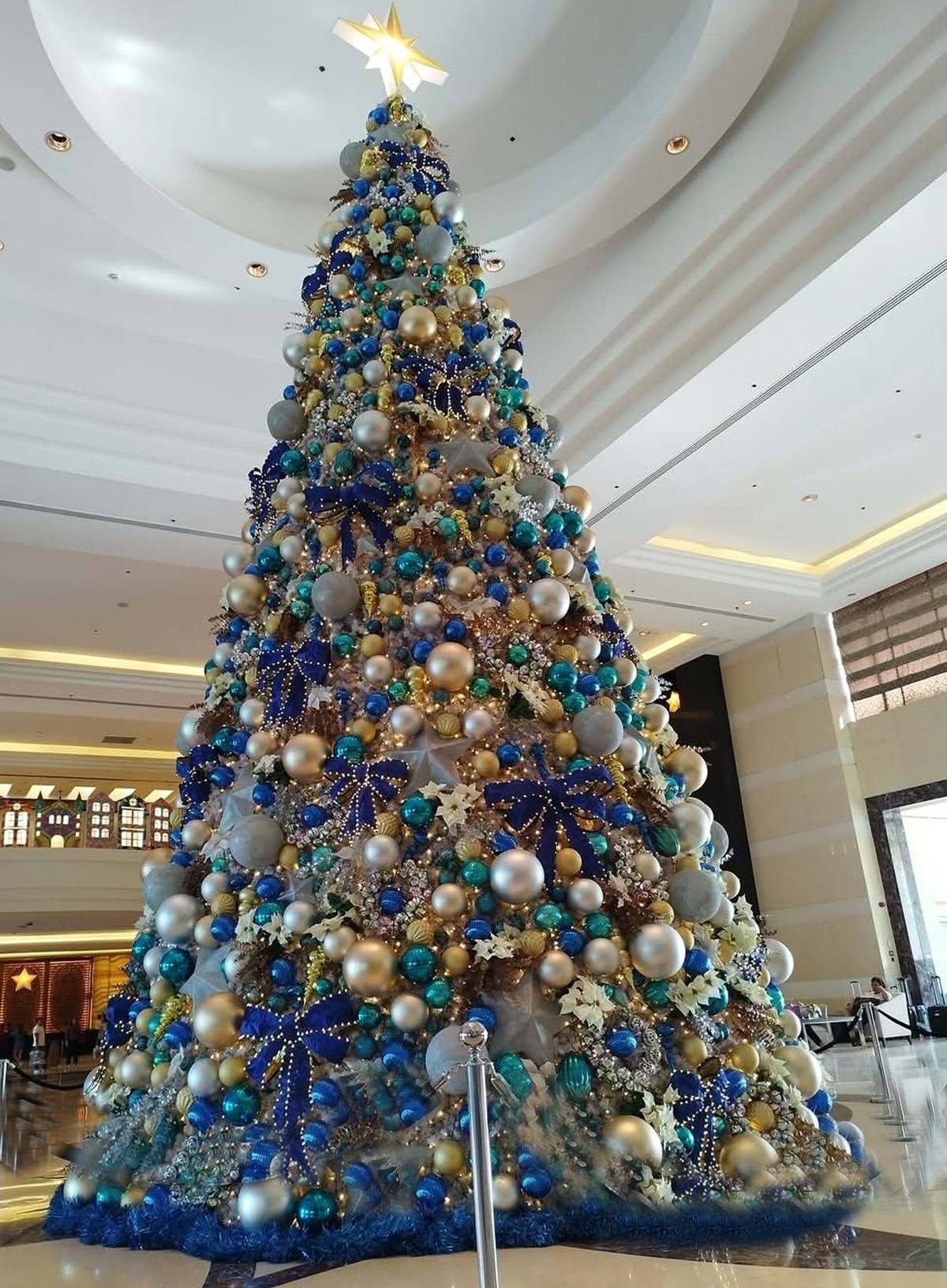 Christmas tree at Radisson Blu Hotel.