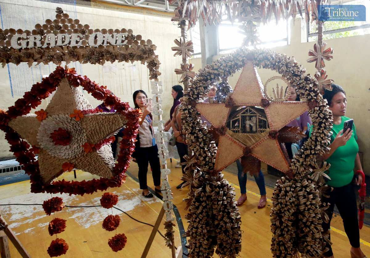 Christmas lanterns from recycled materials
