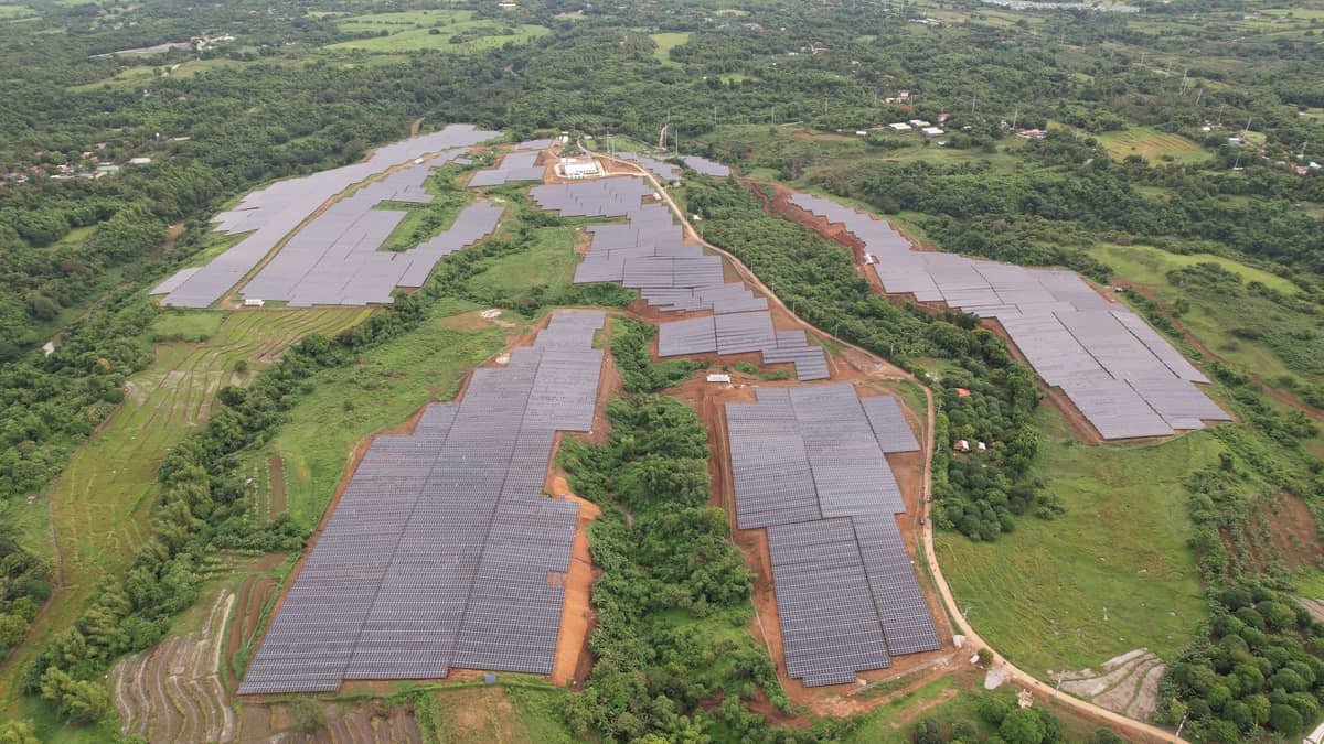 An aerial view of Prime Solar’s 64-megawatt photovoltaic (PV) plant in Maragondon, Cavite. Along with the Tanauan, Batangas plant, it provides up to 128 megawatts of renewable energy, furthering Prime Infra’s mission to deliver a stable and sustainable energy supply.