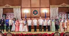 Marcos fetes outstanding OFWs, groups
