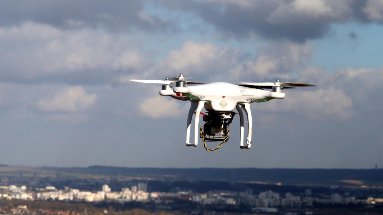 Drone spotted over defeated governor’s house