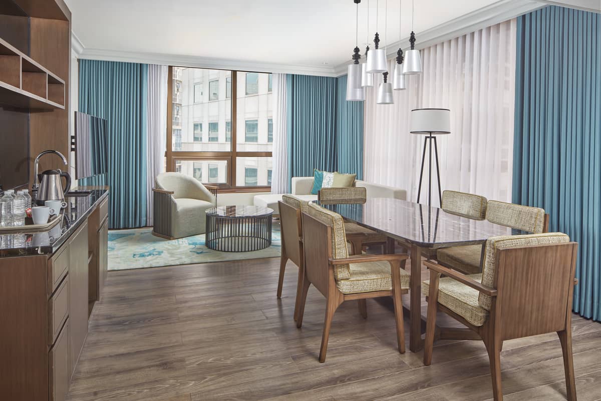 Dining space.