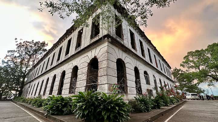 The Old Diplomat Hotel in Baguio City, shrouded in mystery and dark history, is rumored to be haunted by restless spirits. This abandoned two-story structure offers panoramic views of the city, blending eerie vibes with the beauty of Baguio's chilly climate on Saturday, 14 December 2024.