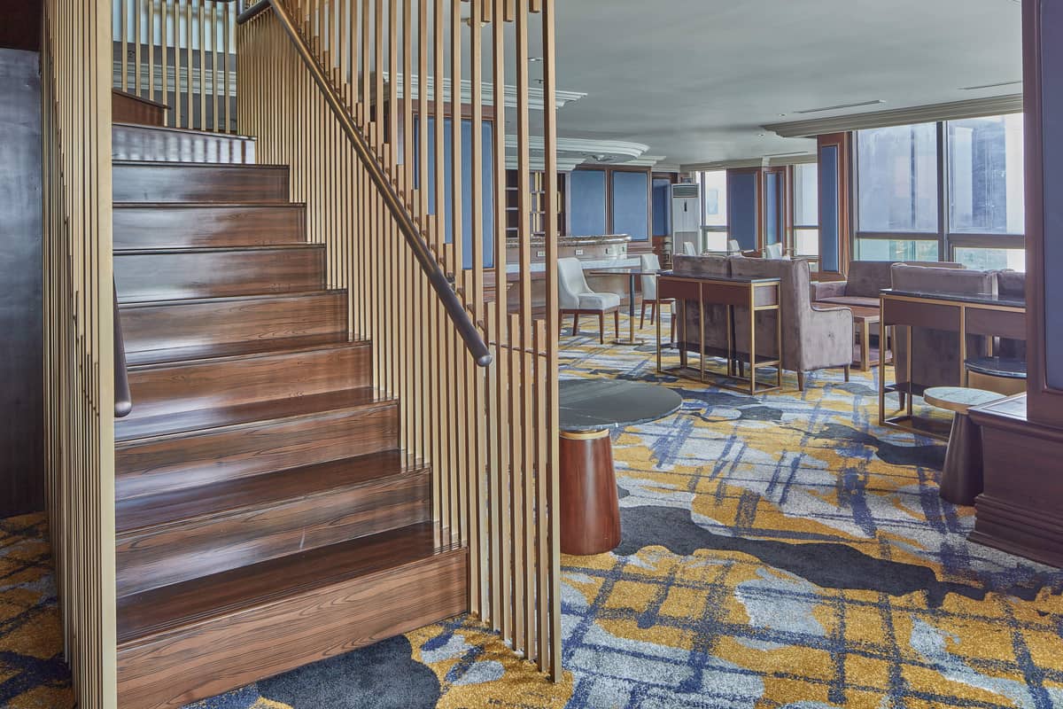The newly-opened Summit Lounge.