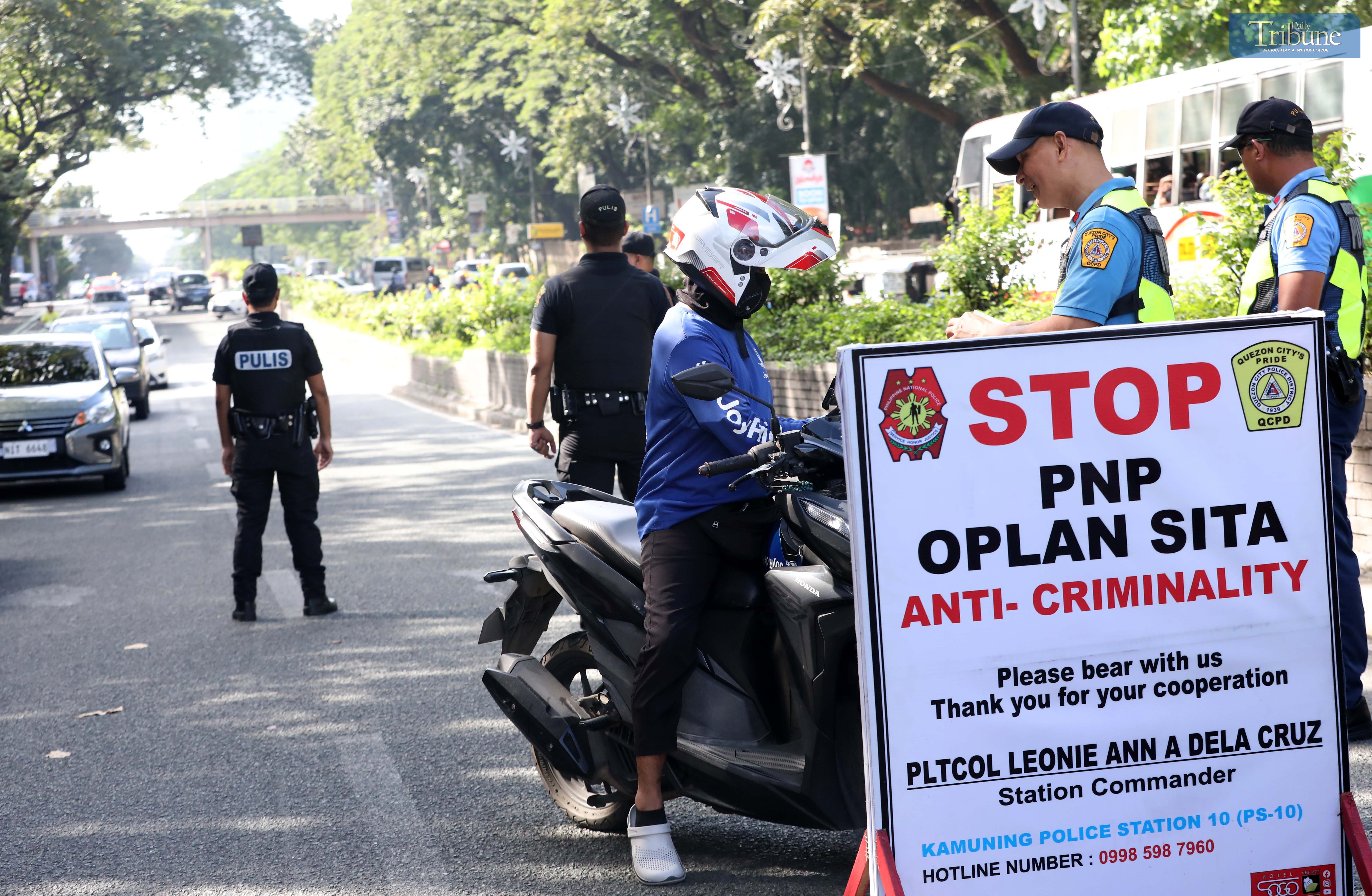 QCPD anti-crime sweep yields 223 suspects