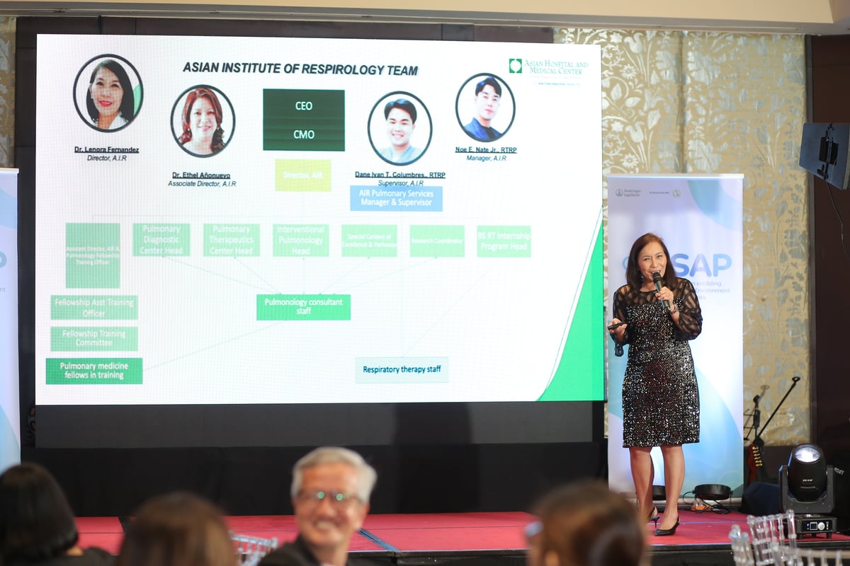 Program director of Asian Institute of Respirology Dr. Lenora Fernandez.