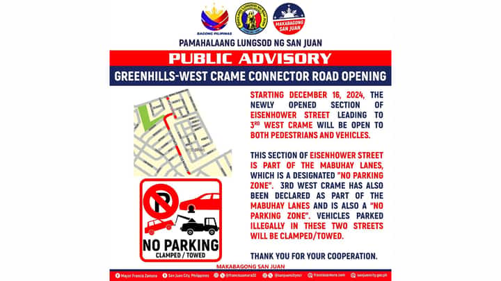 Greenhills-West Crame Connector Road opened