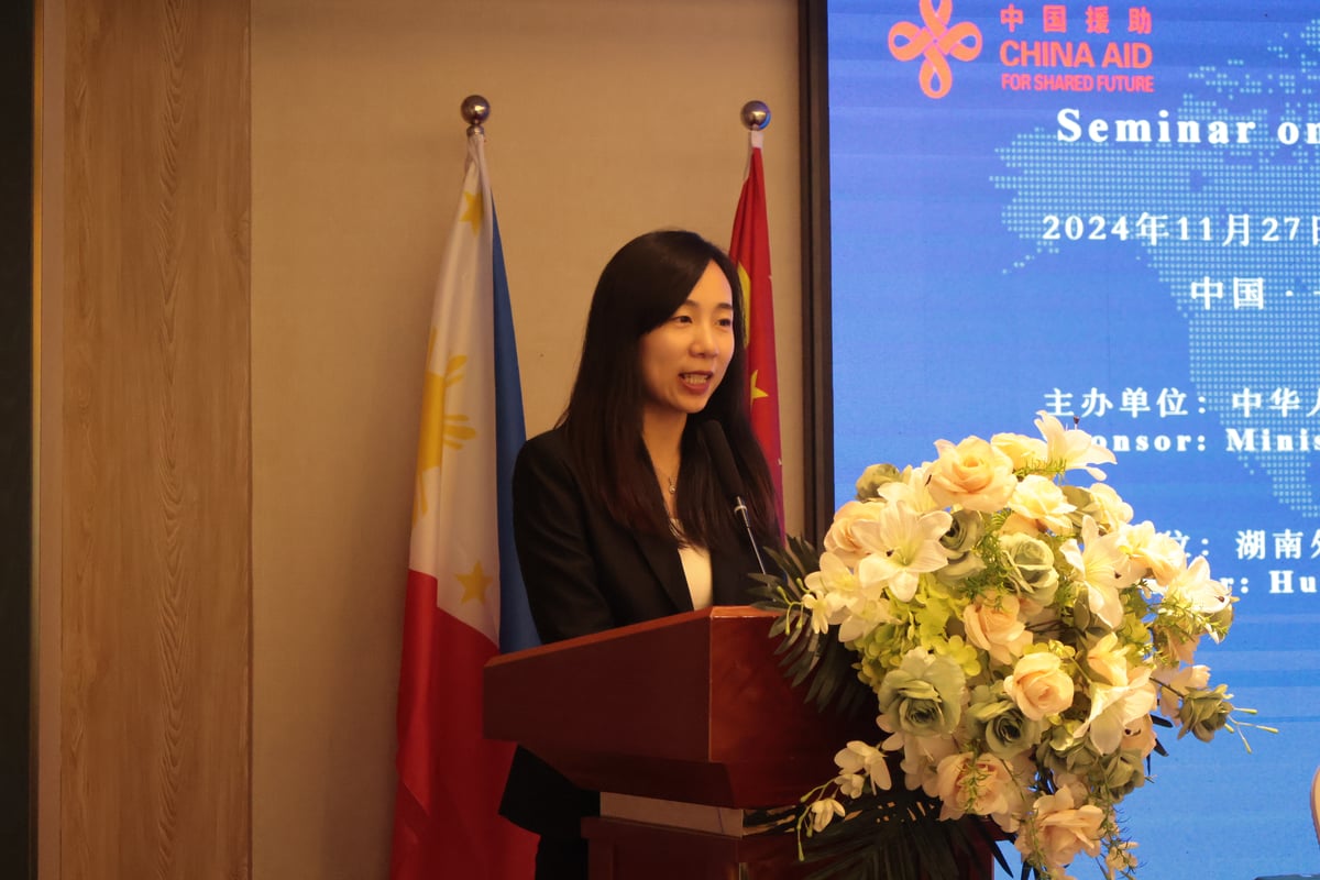 Xu Qianya, project manager of China-aid Training Faculty of Hunan International Business Vocational College.