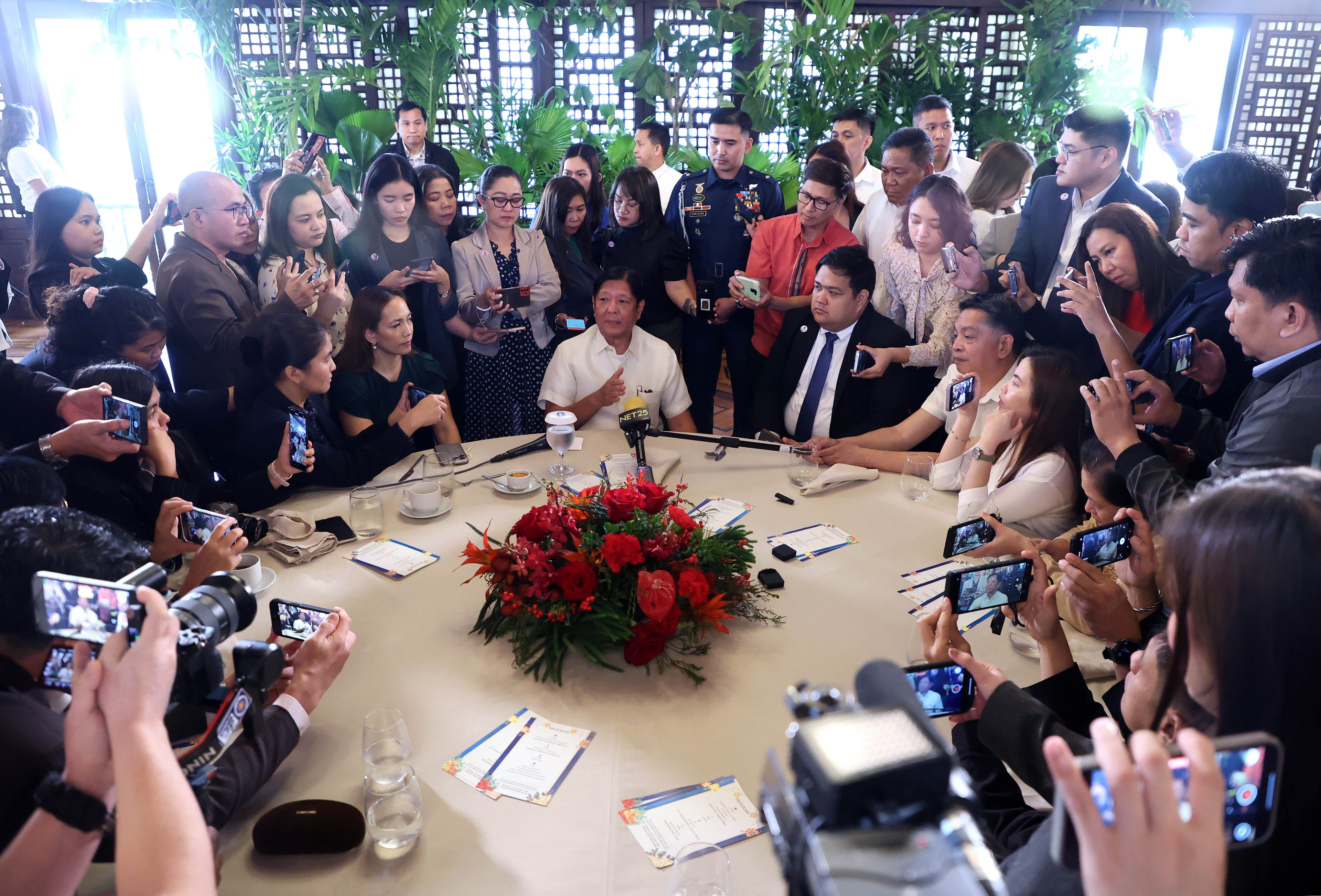 Marcos dismisses loyalty check: No such thing among military, police, he says