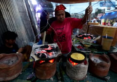 Fresh bibingka after Simbang Gabi