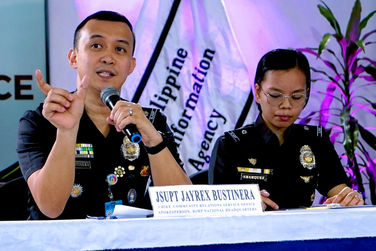 BJMP spokesperson Supt. Jayrex Bustinera