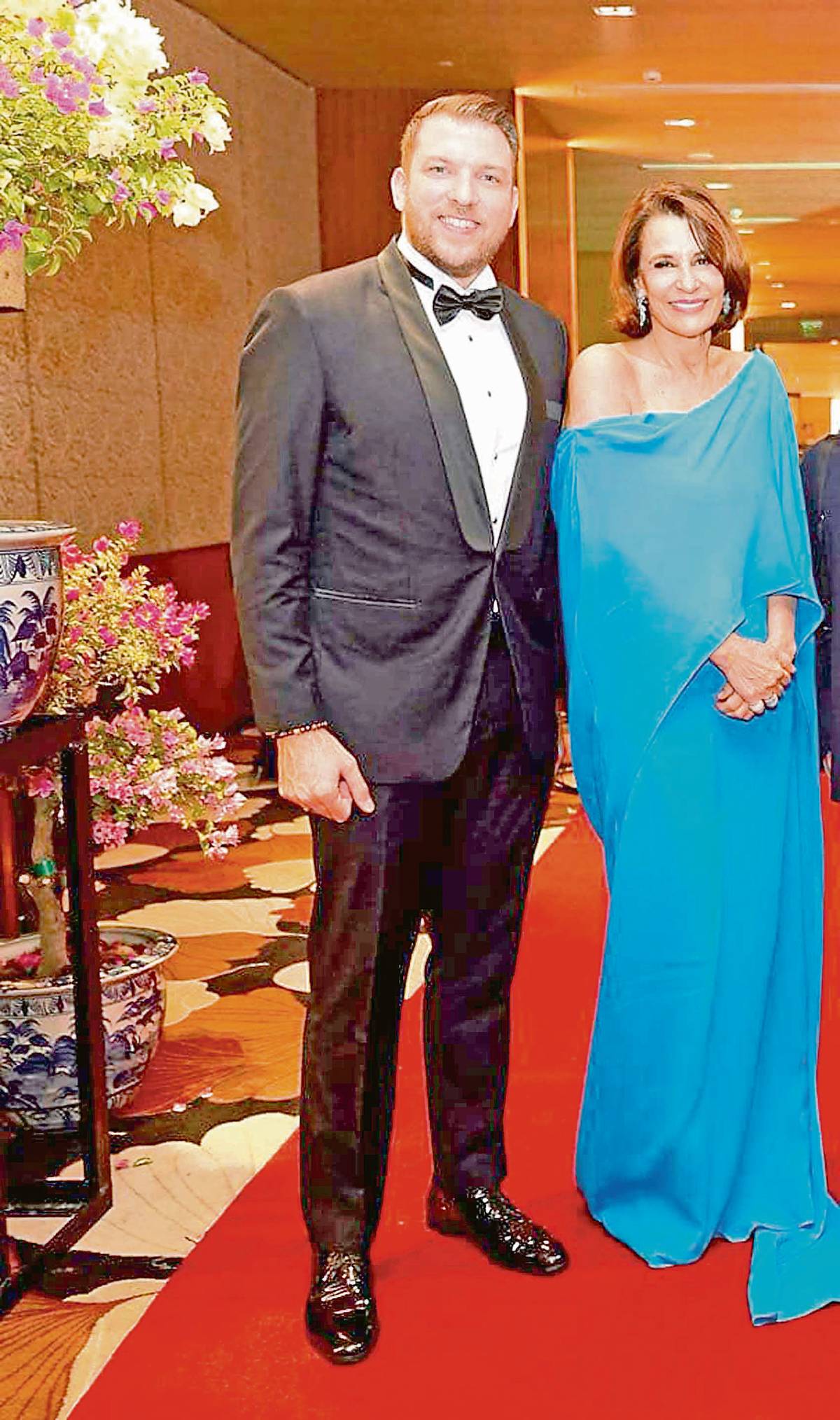 Emiliano Romano, Executive Director of Operation Smile Philippines with Bea Zobel de Ayala Jr.