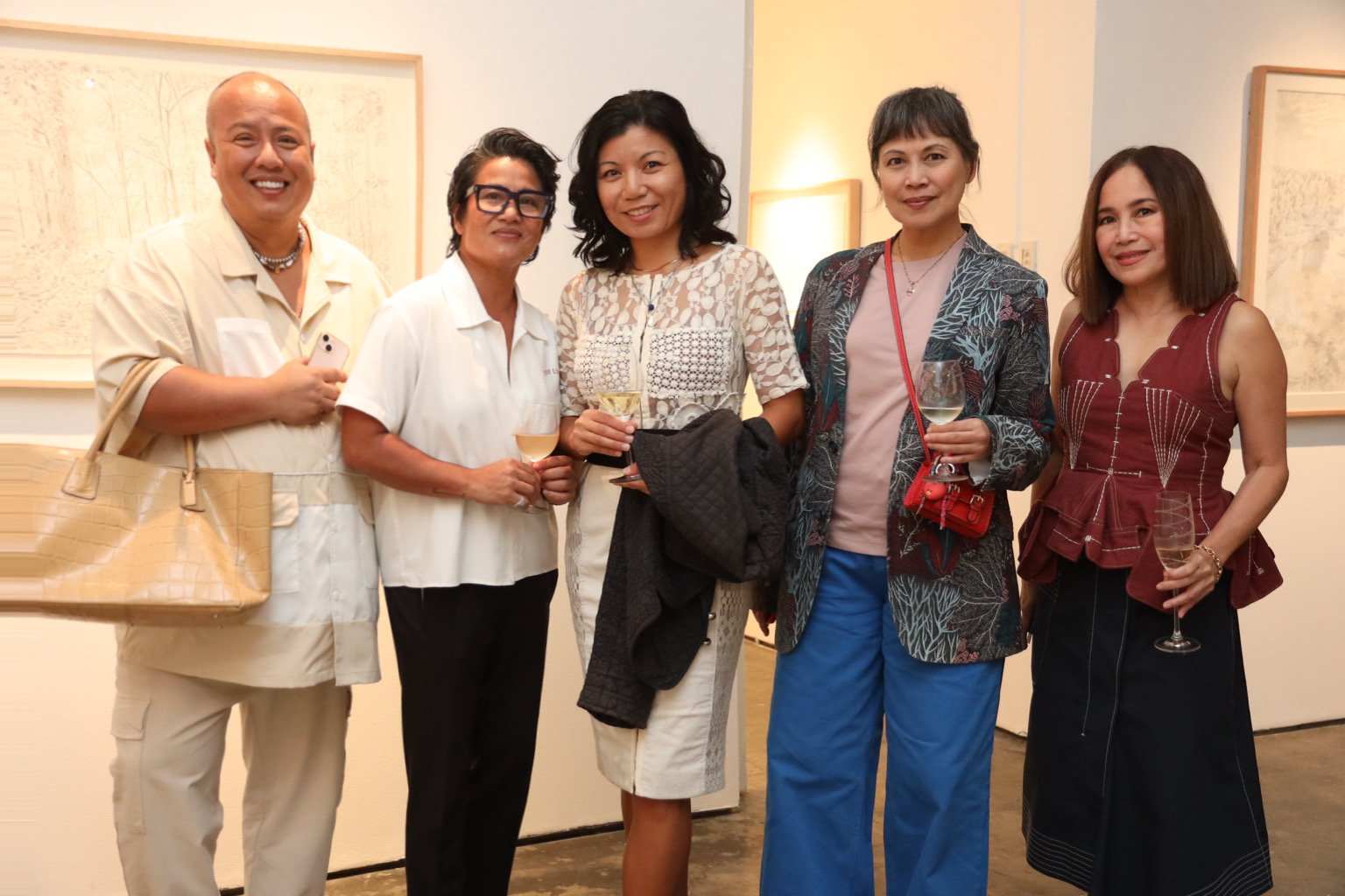 The author with Carol Karthe, Jill Paz, Liza Ilarde and Tina Fernandez.