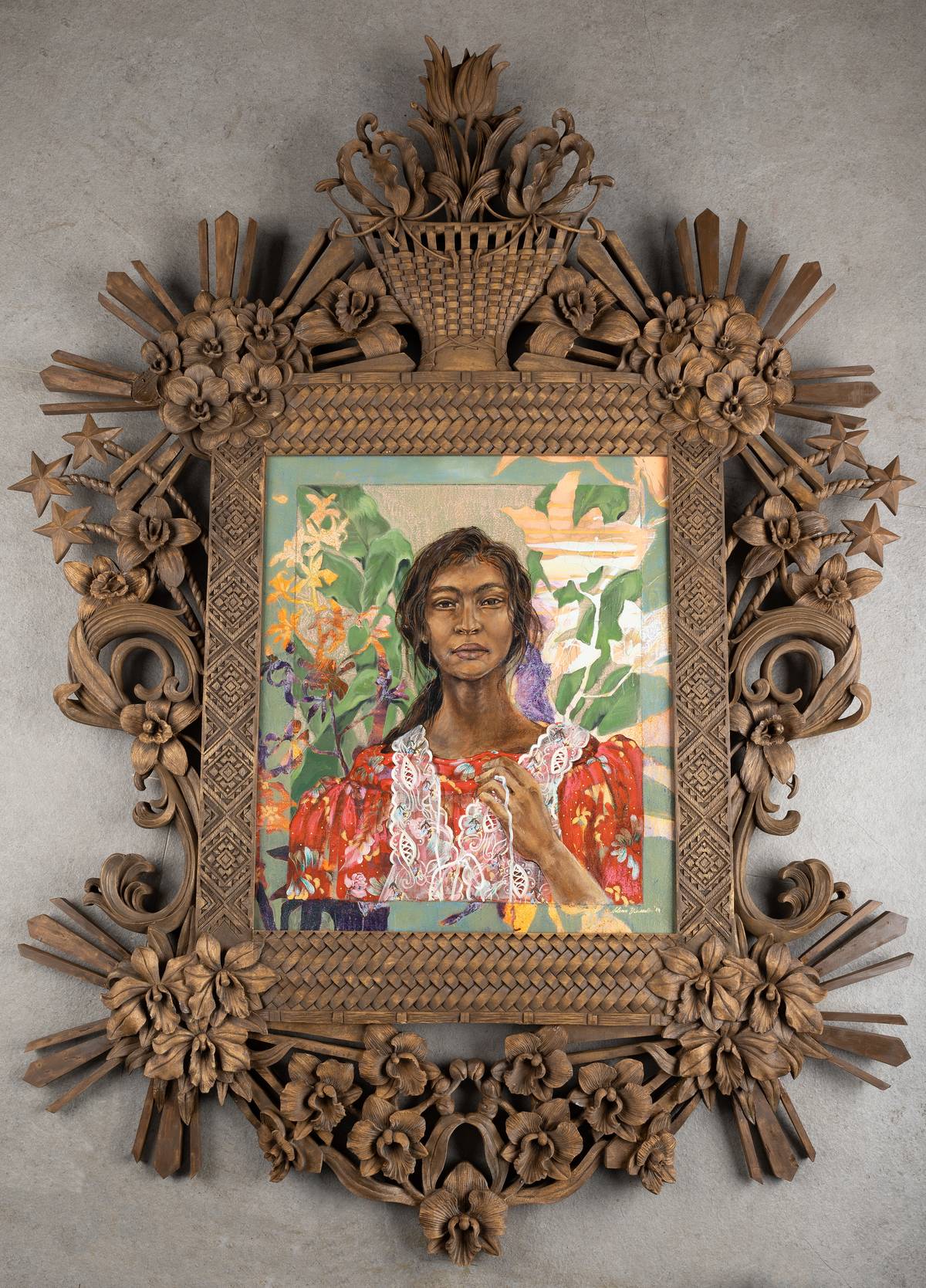 ‘Pollentia (might power)’ with sculptural frame, by Solenn Heussaff.