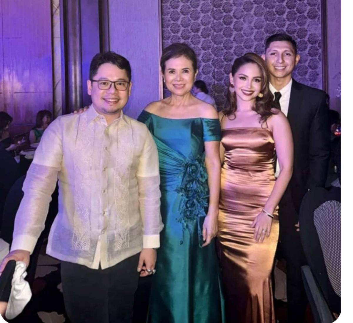 Mariquita Yeung {2nd from left} with Michael Acebedo Lopez, Dr. Bianca Salimbangon and her husband Justin Salimbangon.