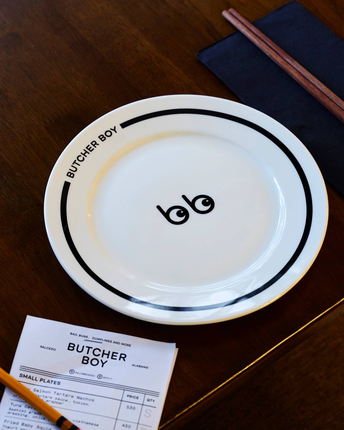 SIGNATURE Butcher Boy plate.