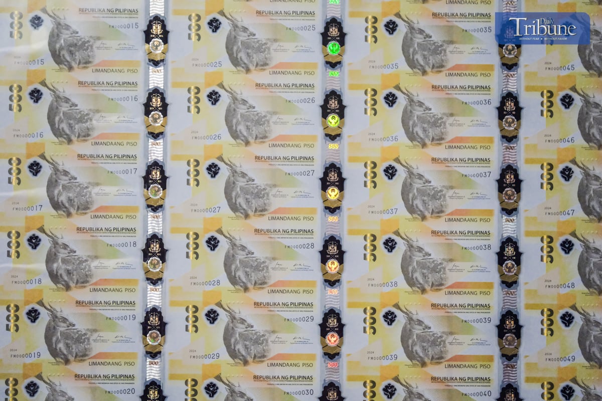 The 500-piso polymer banknote features the critically endangered Visayan spotted deer, symbolizing clarity and sharpness, alongside the endemic Acanthephippium mantinianum orchid, showcasing the Philippines' rich biodiversity.
