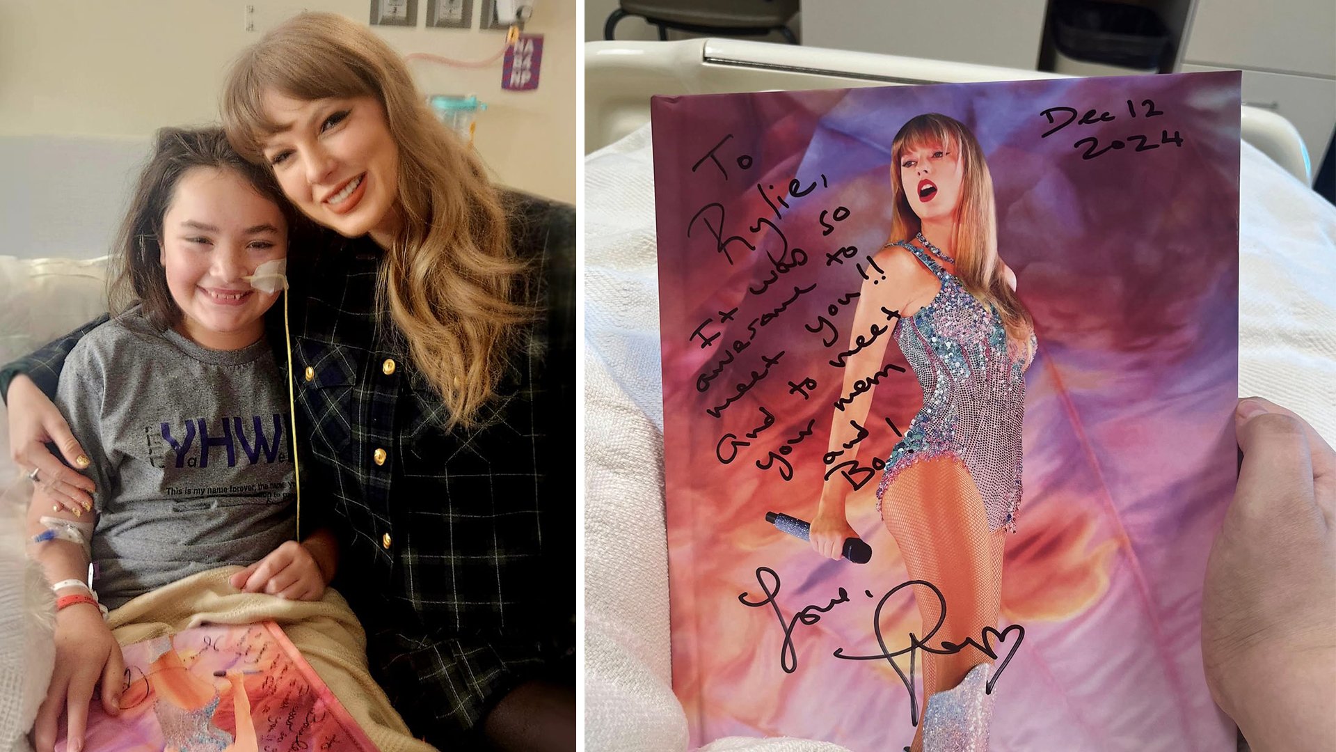 Taylor Swift spreads holiday cheer at Children’s Mercy Hospital