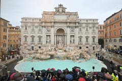 Rome's Trevi Fountain reopens to limited crowds