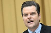 FILES) US Representative Matt Gaetz, Republican of Florida, speaks during the testimony of Special Counsel Robert Hur before a House Judiciary Committee hearing on his probe into US President Joe Biden's alleged mishandling of classified materials after serving as vice president, on Capitol Hill in Washington, DC, 12 Marcheee 2024. Matt Gaetz, the former US lawmaker who was Donald Trump's first pick to run the Justice Department paid for sex numerous times, including with an underage girl, according to a congressional report due for release later 23 December 2024.
