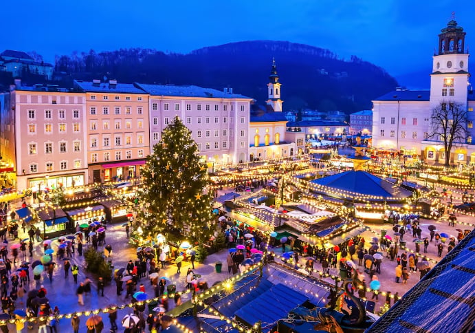 Christmas market in Salzburg, Austria