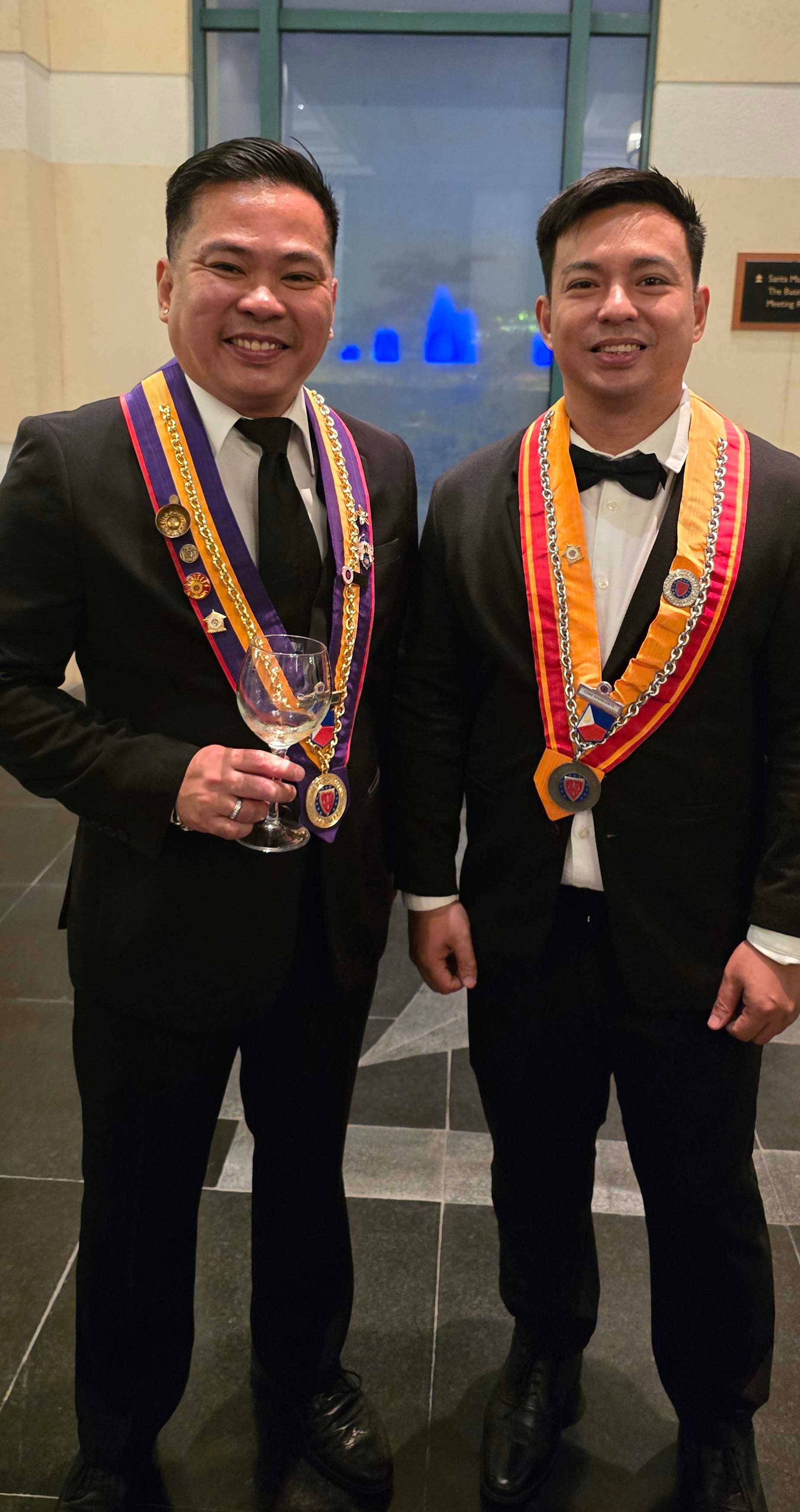 Savoy Hotel’s director of Operations, Joward Tongco and Executive Chef Coke Semblante.
