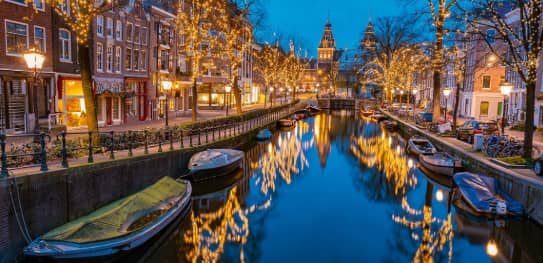 Scenic lights in Netherlands