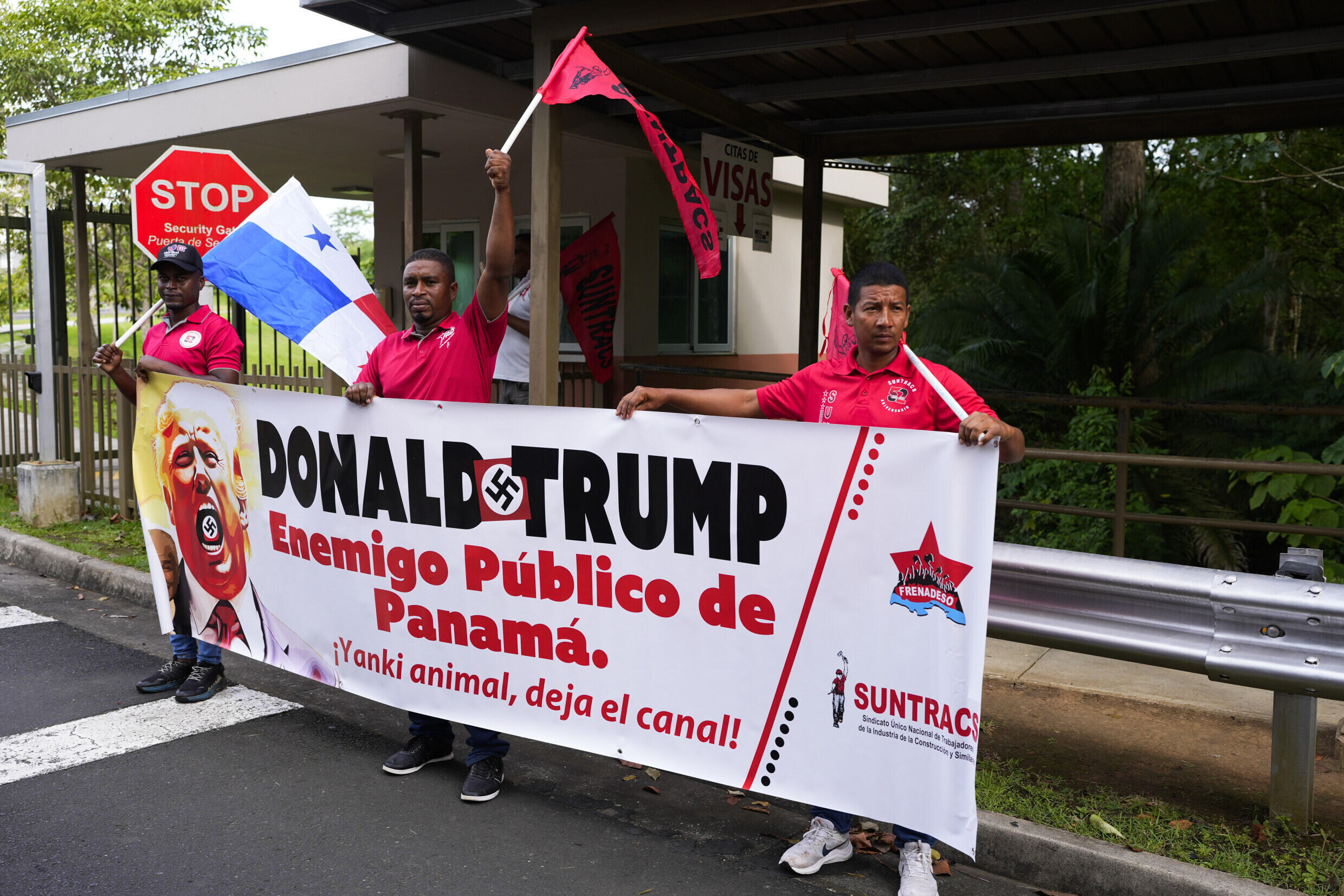 Panamanians protest ‘public enemy’ Trump