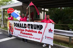 Panamanians protest ‘public enemy’ Trump
