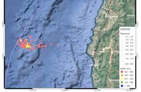 MAP shows distribution of earthquakes at Ilocos Sur offshore from 17 to 20 December.