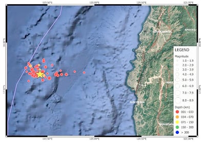 Ilocos Sur offshore quakes decrease