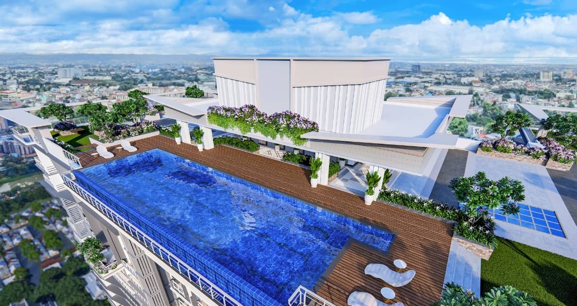 Sky deck pool.