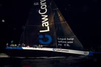 LawConnect survives the life-threatening weather to formally secure the line honors victory in the 2024 Sydney to Hobart race in Tasmania, Australia.