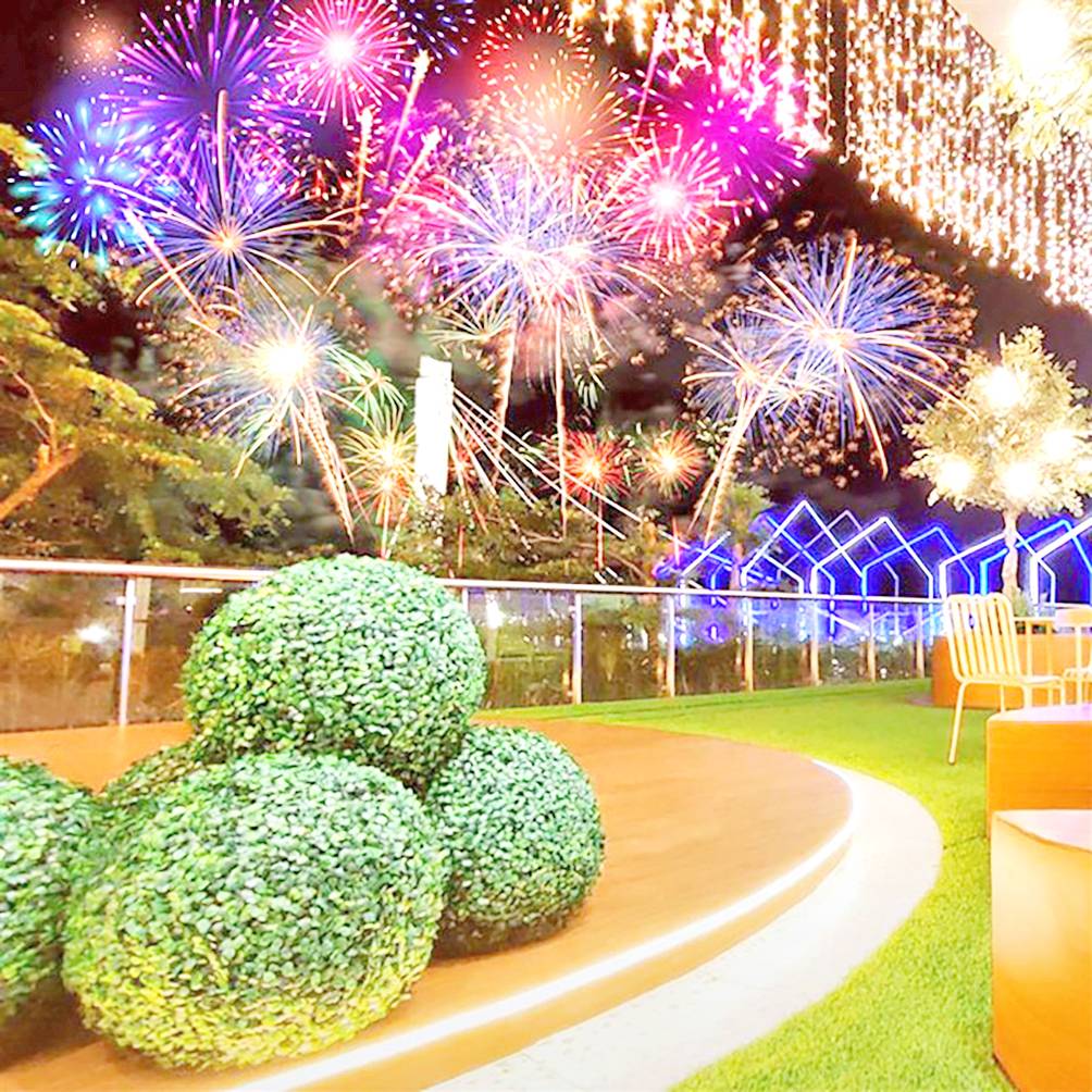 Witness a breathtaking display of lights at The View Deck.