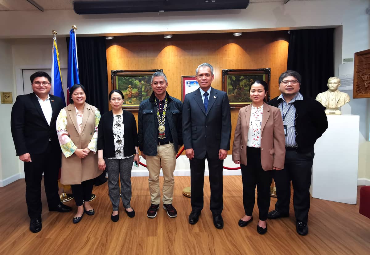 Dr. Antonio’s cultural outreach to Sentro Rizal at the Philippine Consulate General in San Francisco with Consul General Neil Frank Ferrer and officials.