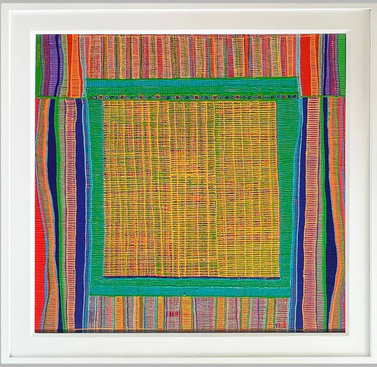 ‘Panaptop Para sa Sinulog 2’ (acrylic on canvas, 3 by 4 feet, 2024).