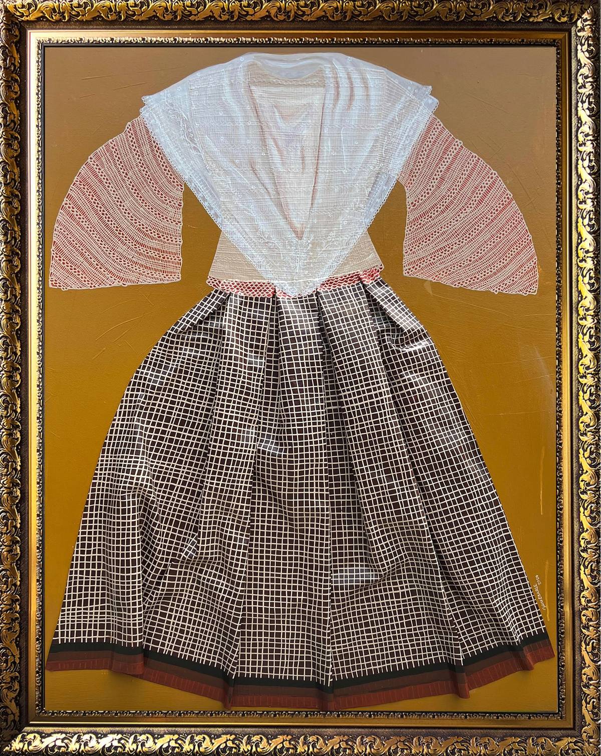 ‘BISTI ni Karen’ (acrylic on canvas, 3 by 4 feet, 2024).