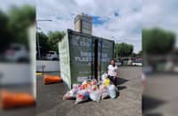 Andrea Pineda’s 17.5 kilograms of plastic waste represent her Christmas gift to mother nature.