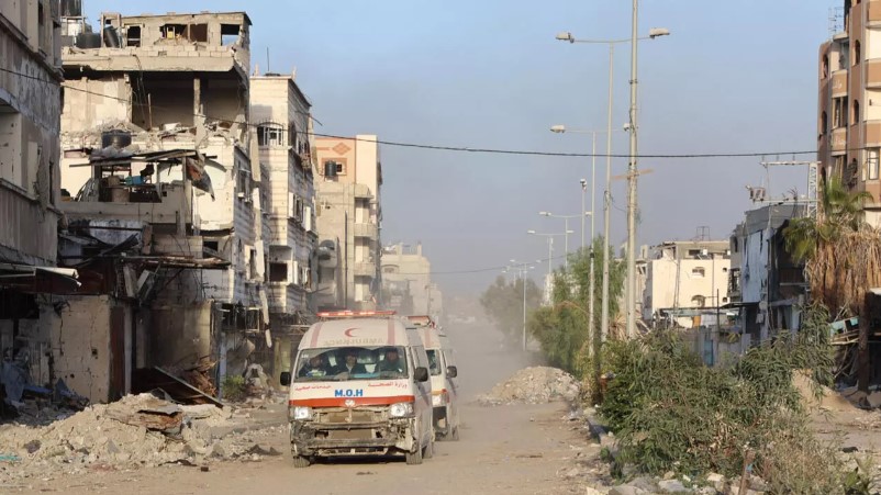 Gaza’s last major hospital empty 