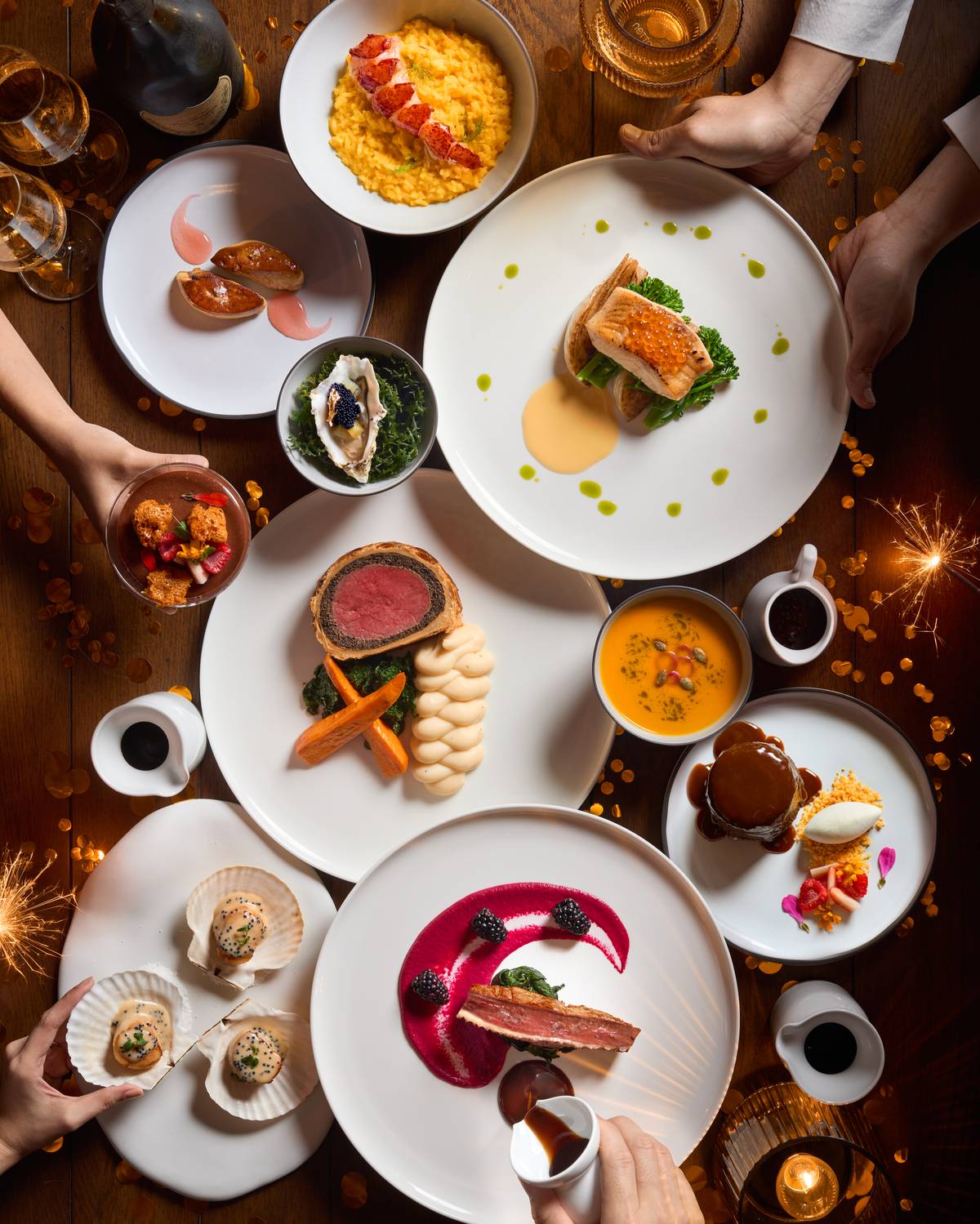 A feast by Gordon Ramsay Bar & Grill.