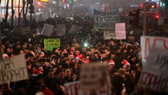 Serbia enters new year with student protests over train station tragedy
