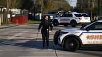 Law enforcement conduct an investigation in connection with the New Orleans terrorist attack near the intersection of Hugh Road and Crescent Peak Drive in Houston, Texas on January 1, 2025.